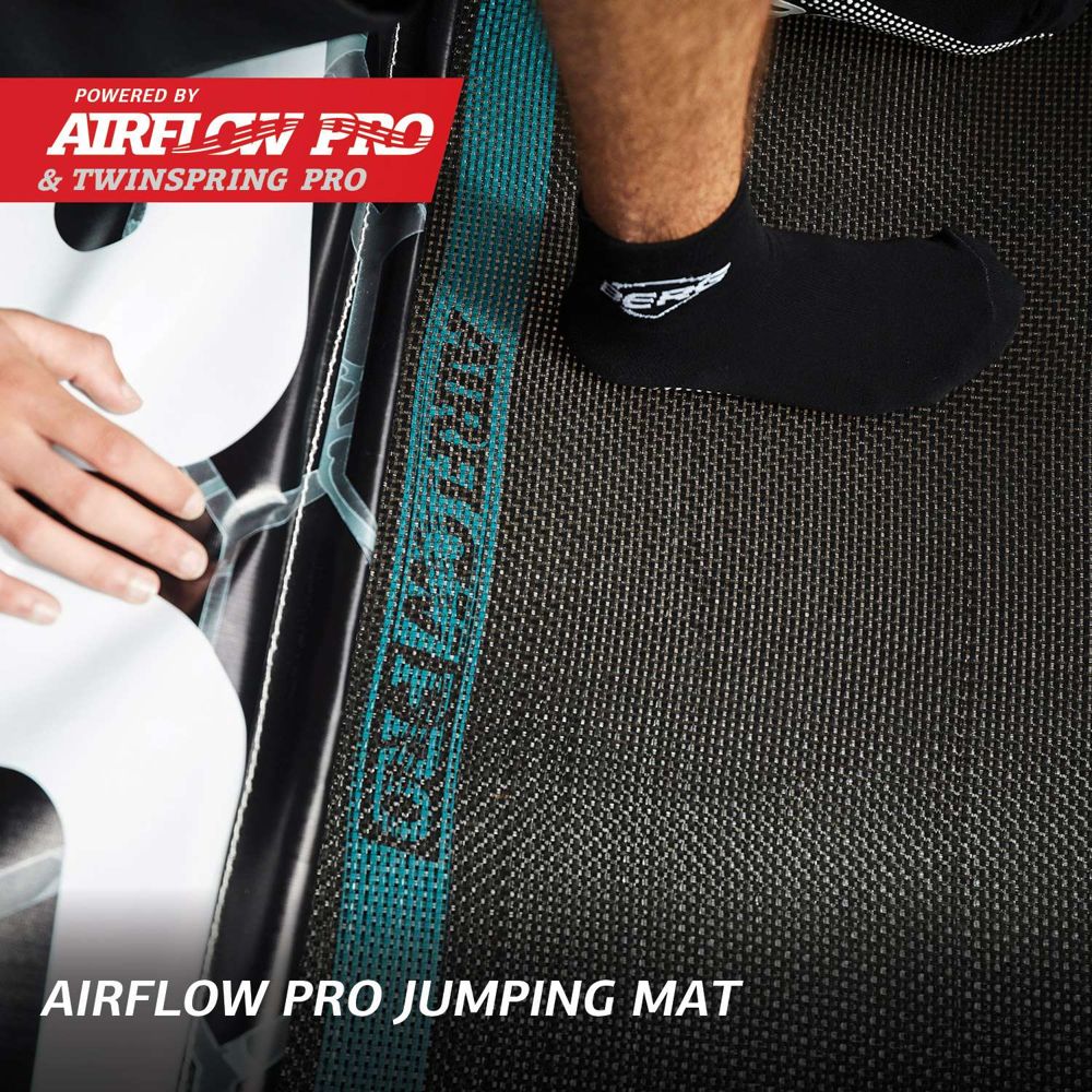 BERG AirFlow Pro jumping mat on a Pro Bouncer trampoline