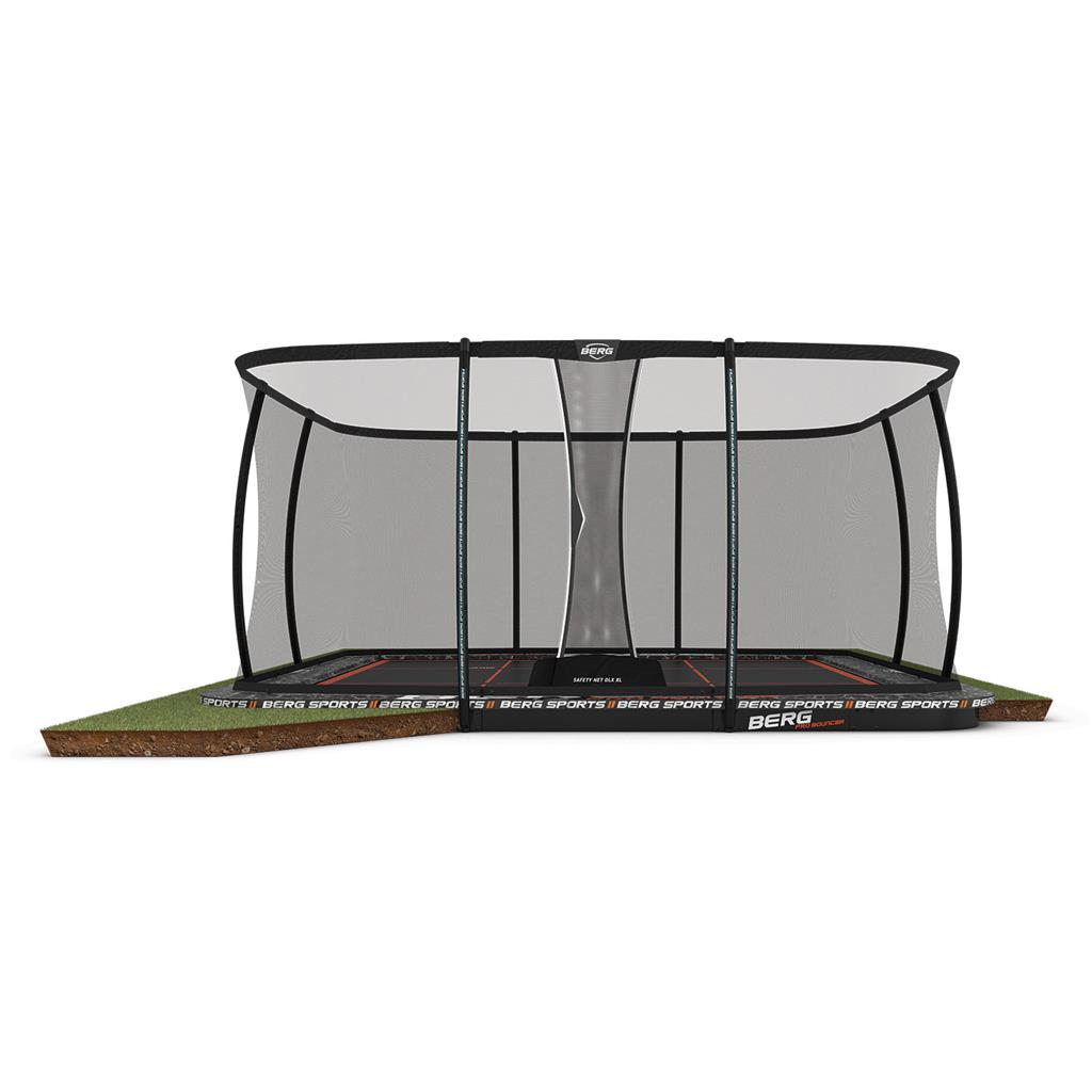 BERG Ultim Pro Bouncer FlatGround 5x5 + Safety Net Deluxe XL